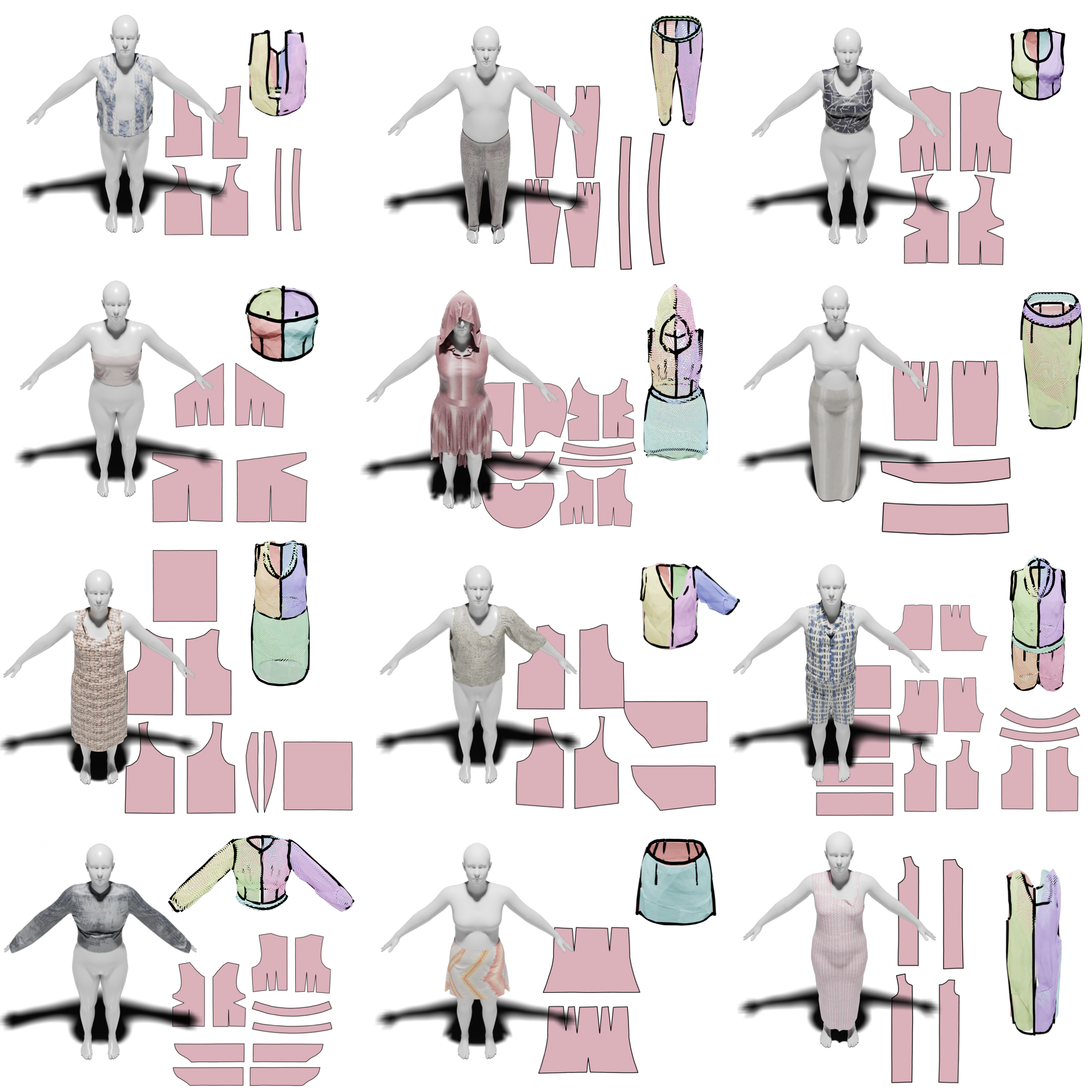 More qualitative ReWeaver results across diverse garment styles